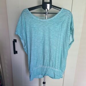 Lane Bryant Blue Relaxed Dolman Sleeve Tee